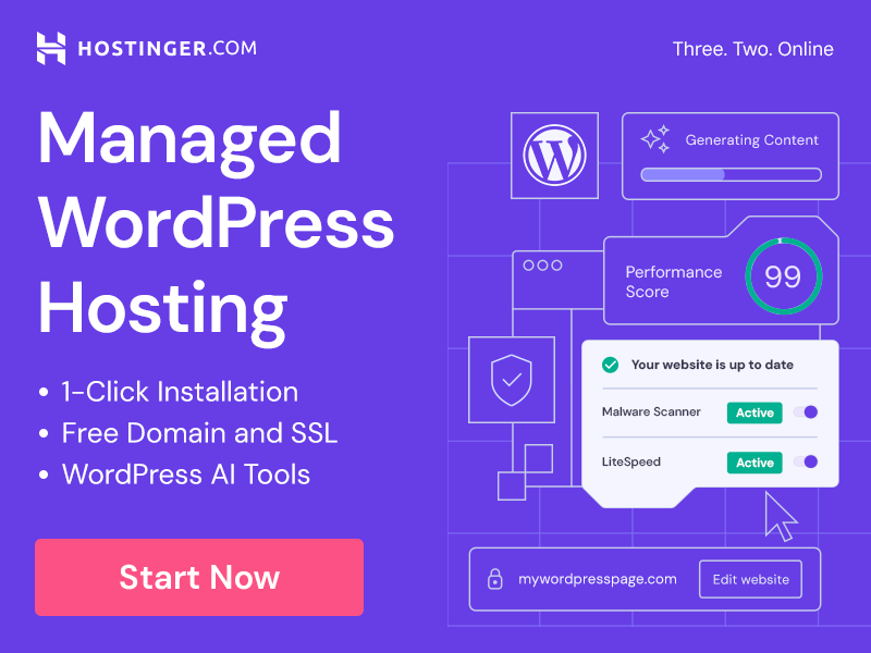 Hostinger: Managed WordPress Hosting