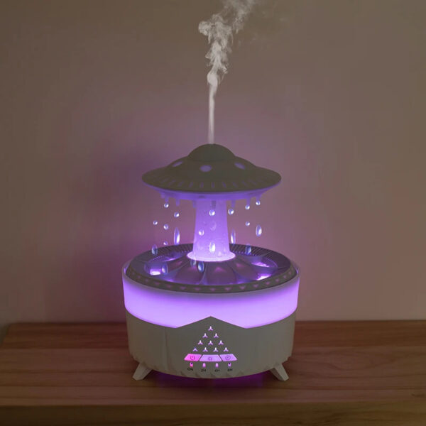 New UFO Raindrop Humidifier Water Drop Air Humidifier USB Aromatherapy Essential Oils Aroma Air Diffuser Household Mist Maker Home Decor - Image 4