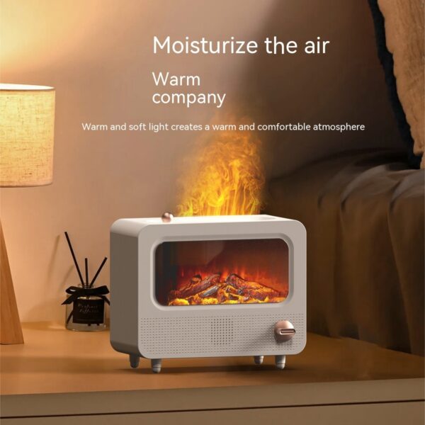 Simulation Flame Humidifier Fireplace Aroma Diffuser Household - Image 2