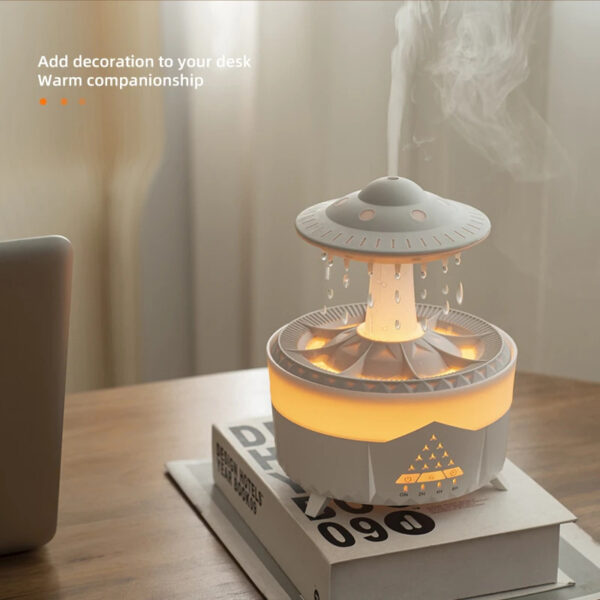 New UFO Raindrop Humidifier Water Drop Air Humidifier USB Aromatherapy Essential Oils Aroma Air Diffuser Household Mist Maker Home Decor - Image 6