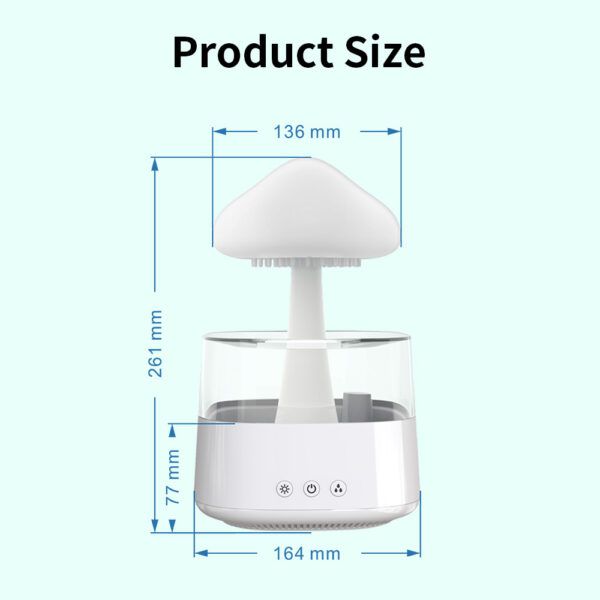 Rain Humidifier Mushroom Humidifier Rain Cloud Humidifier Water Drop Humidifier - Image 10